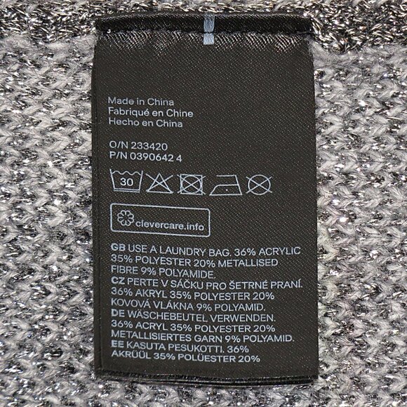 H&M Women's Gray Ombre Long Sleeve Pullover Sweater Size XS (C925) - Picture 7 of 7